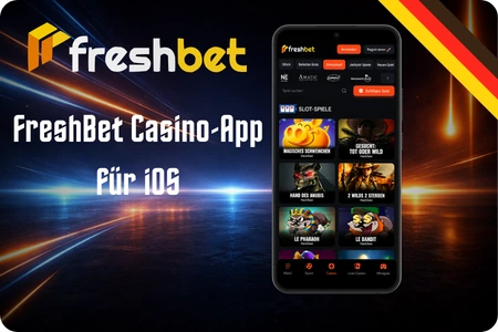 Werbebanner für die FreshBet Casino-App auf iOS