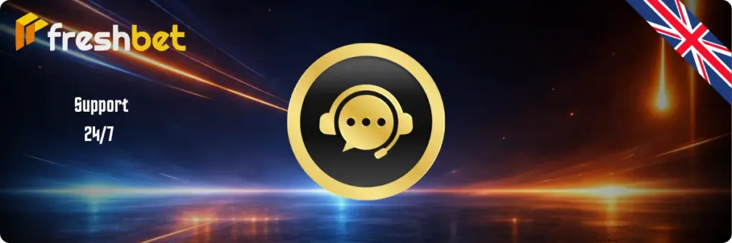FreshBet 24/7 customer support banner